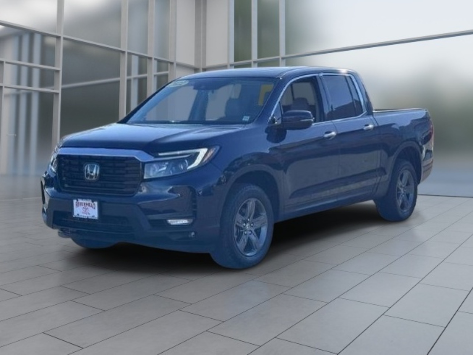 Blue 2022 Honda Ridgeline RTL-E AWD Pickup Truck All-Wheel Drive Automatic