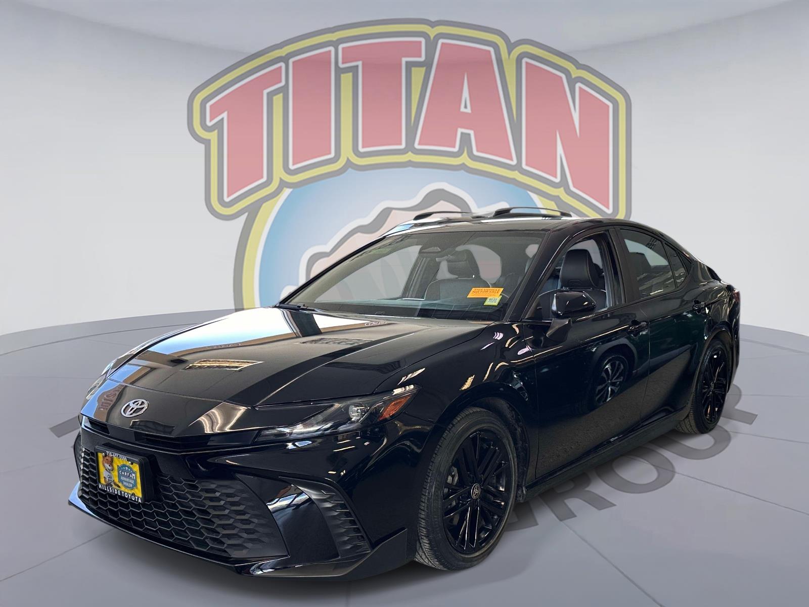 Midnight Black Metallic 2025 Toyota Camry SE FWD Sedan Front-Wheel Drive Automatic