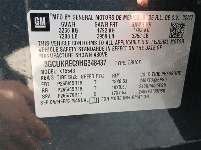 2017 Chevrolet Silverado 1500