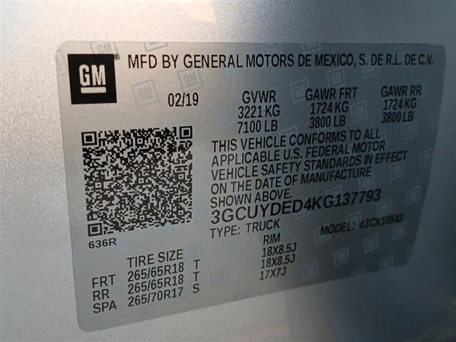 2019 Chevrolet Silverado 1500