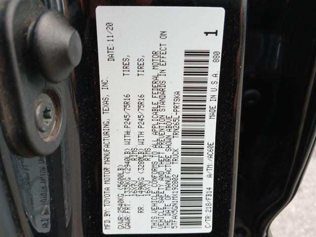 2021 Toyota Tacoma 2WD