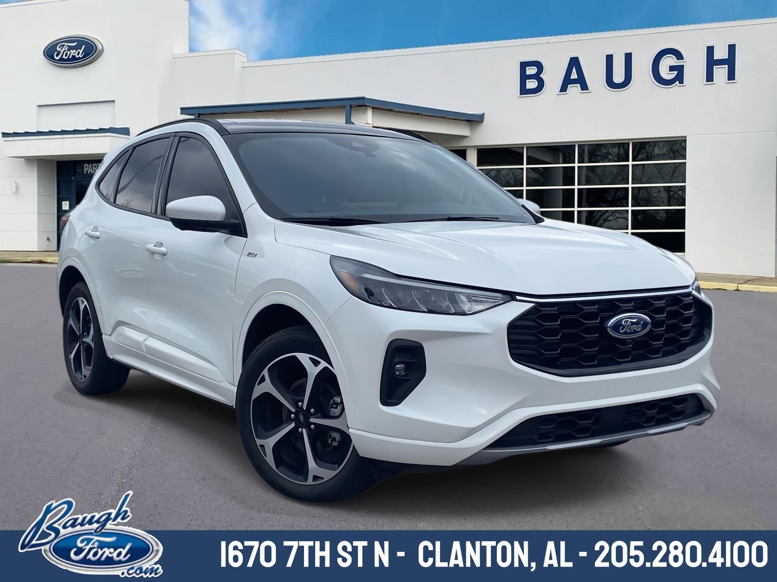 Star White Metallic Tri-Coat 2024 Ford Escape ST-Line Select AWD SUV / Crossover All-Wheel Drive Manual