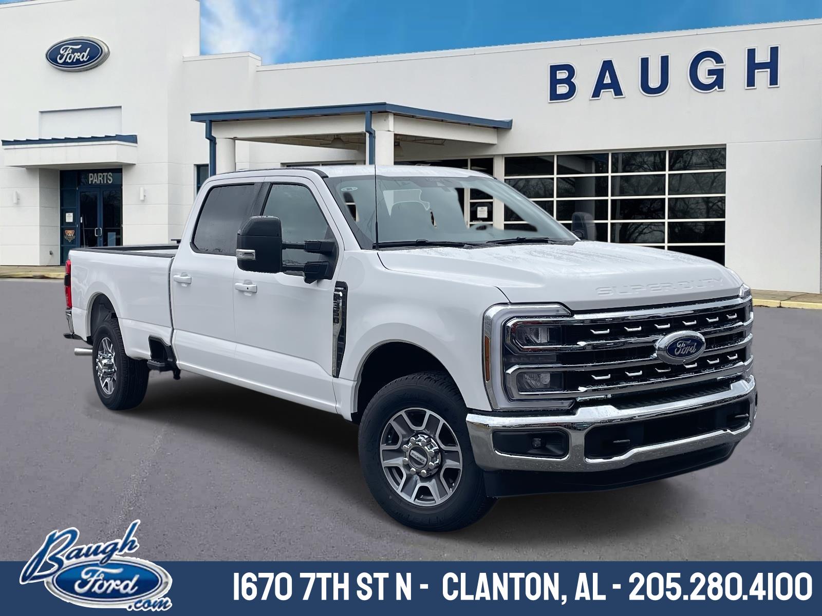 Star White 2026 Ford F-350 Super Duty Lariat Crew Cab RWD Pickup Truck 4X2 Manual