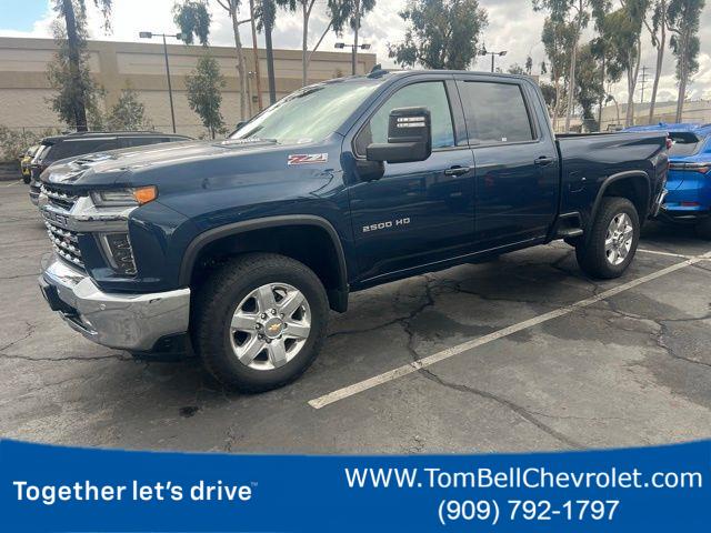 Blue 2023 Chevrolet Silverado 2500HD LTZ Crew Cab 4WD Pickup Truck Four-Wheel Drive Automatic