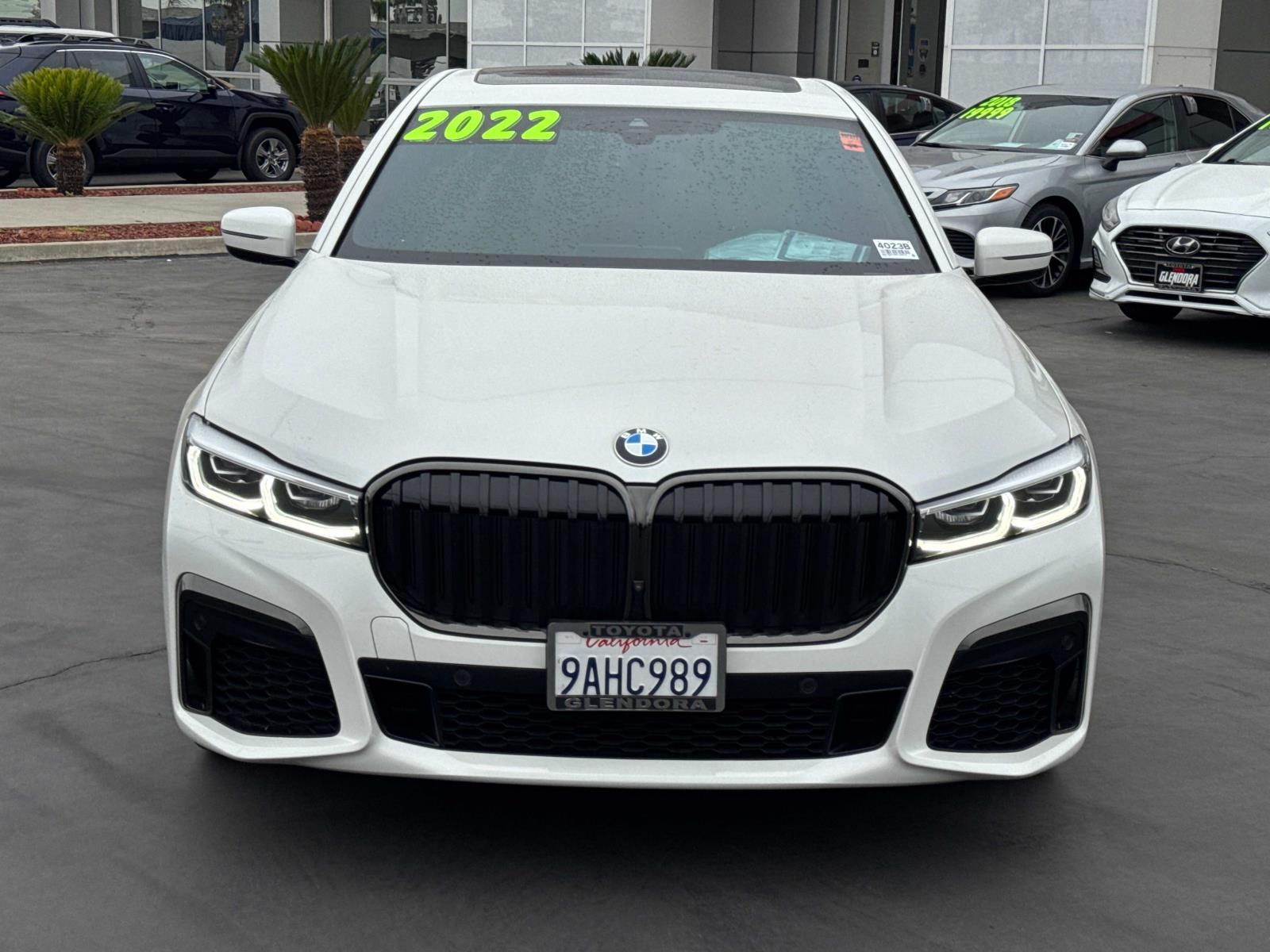 Used 2022 BMW 7 Series 740i with VIN WBA7T2C03NCJ36915 for sale in Glendora, CA