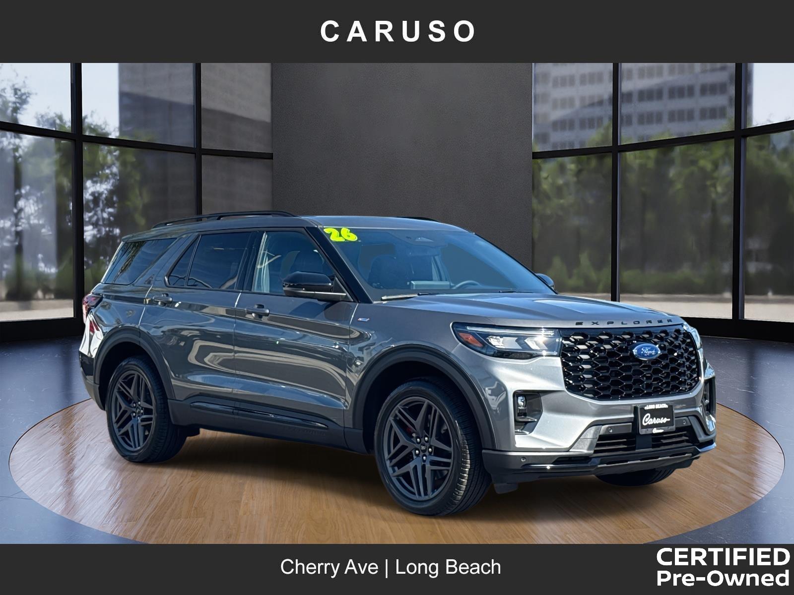 Carbonized Gray Metallic 2026 Ford Explorer ST-Line AWD SUV / Crossover All-Wheel Drive Automatic