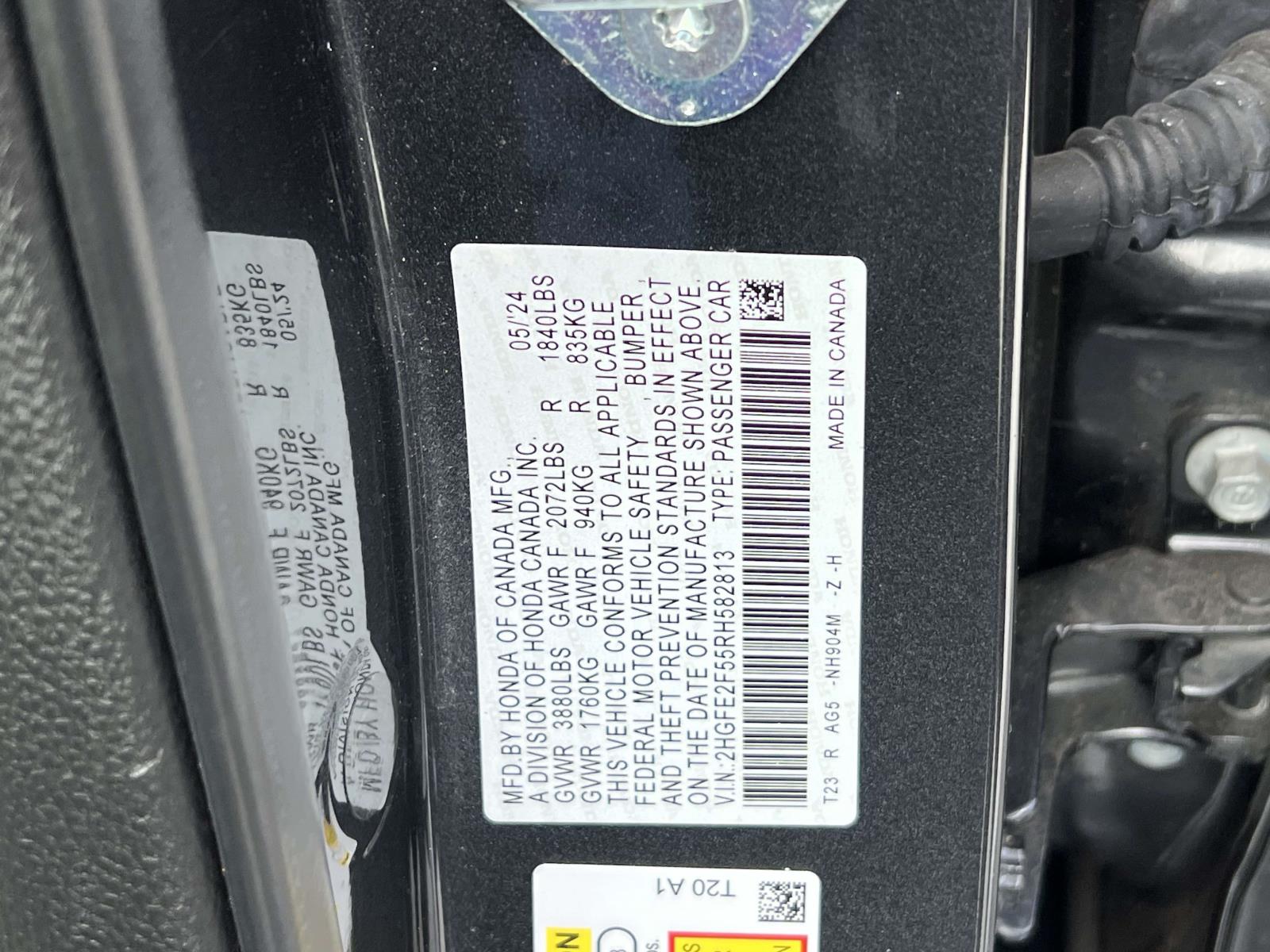 used 2024 Honda Civic Sedan car, priced at $24,995