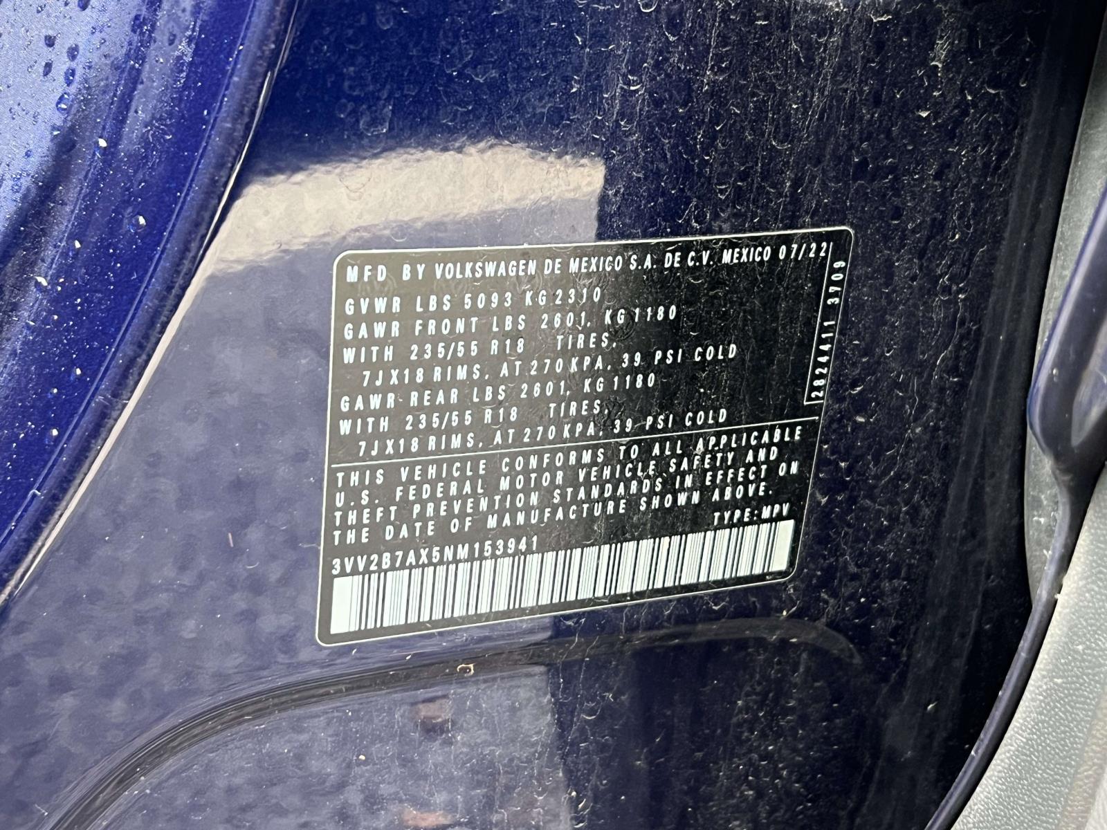 used 2022 Volkswagen Tiguan car, priced at $20,999