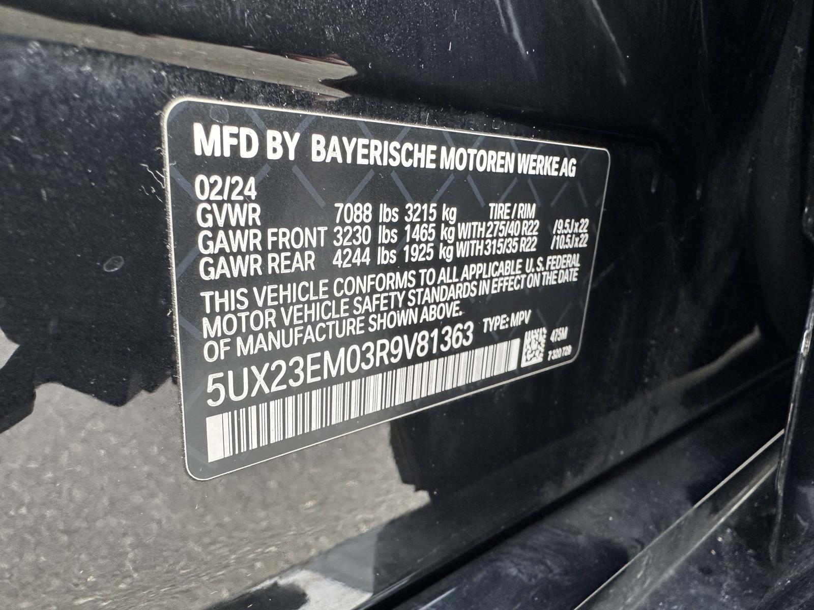 used 2024 BMW X7 car, priced at $66,998