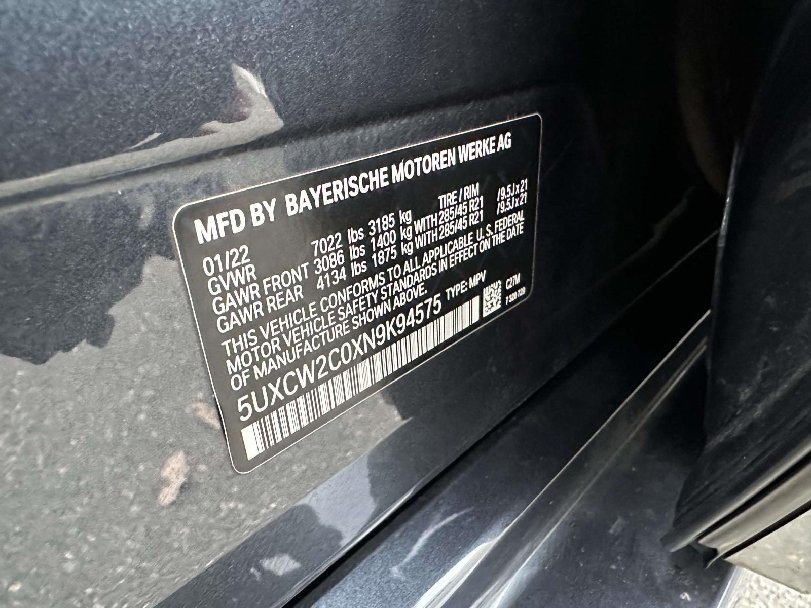 used 2022 BMW X7 car, priced at $40,512