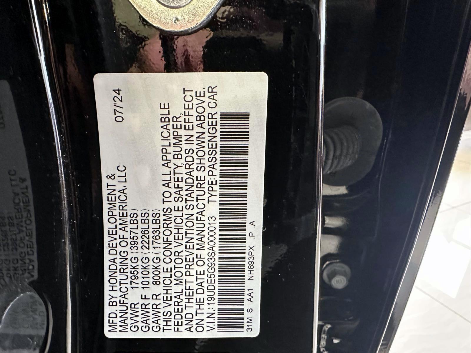 Certified Used 2025 Black Acura Type S Manual image 17