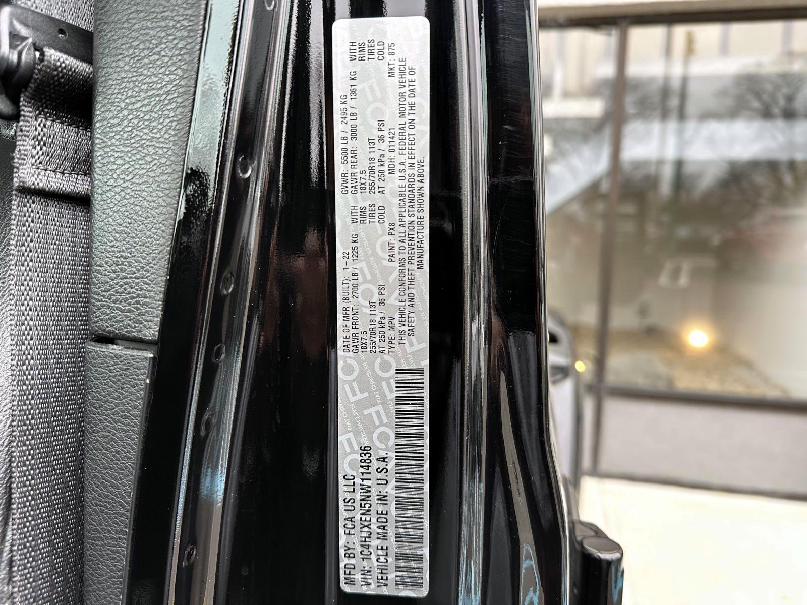 Used 2022 Black Clearcoat Jeep Unlimited Sahara 4x4 image 17