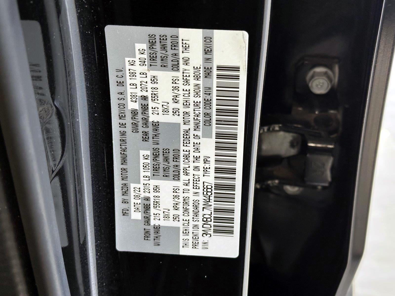 Used 2022 Black Mazda 2.5 S Preferred Package AWD image 15