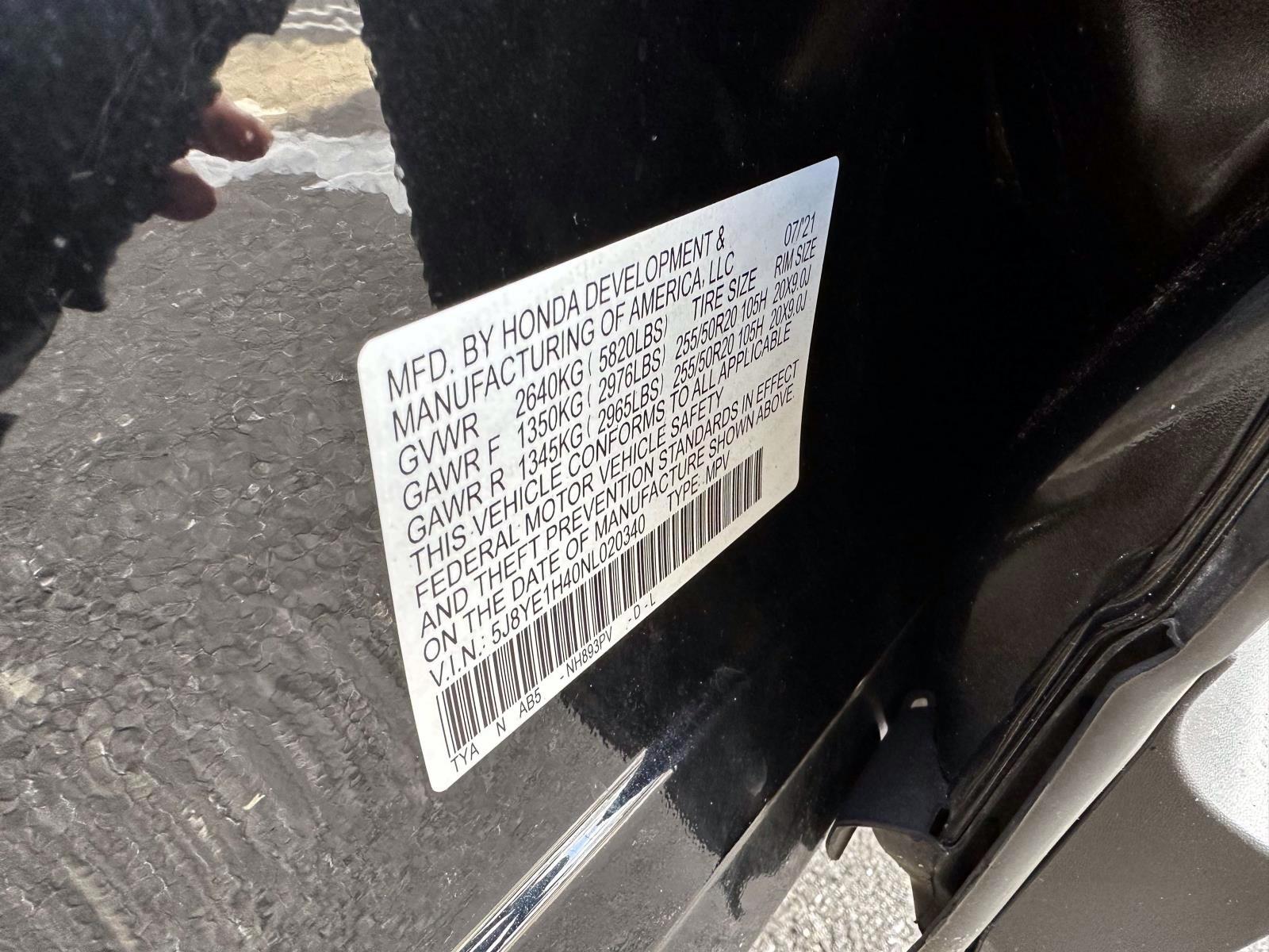 Certified Used 2022 Black Pear Acura SH-AWD w/Technology Package image 18