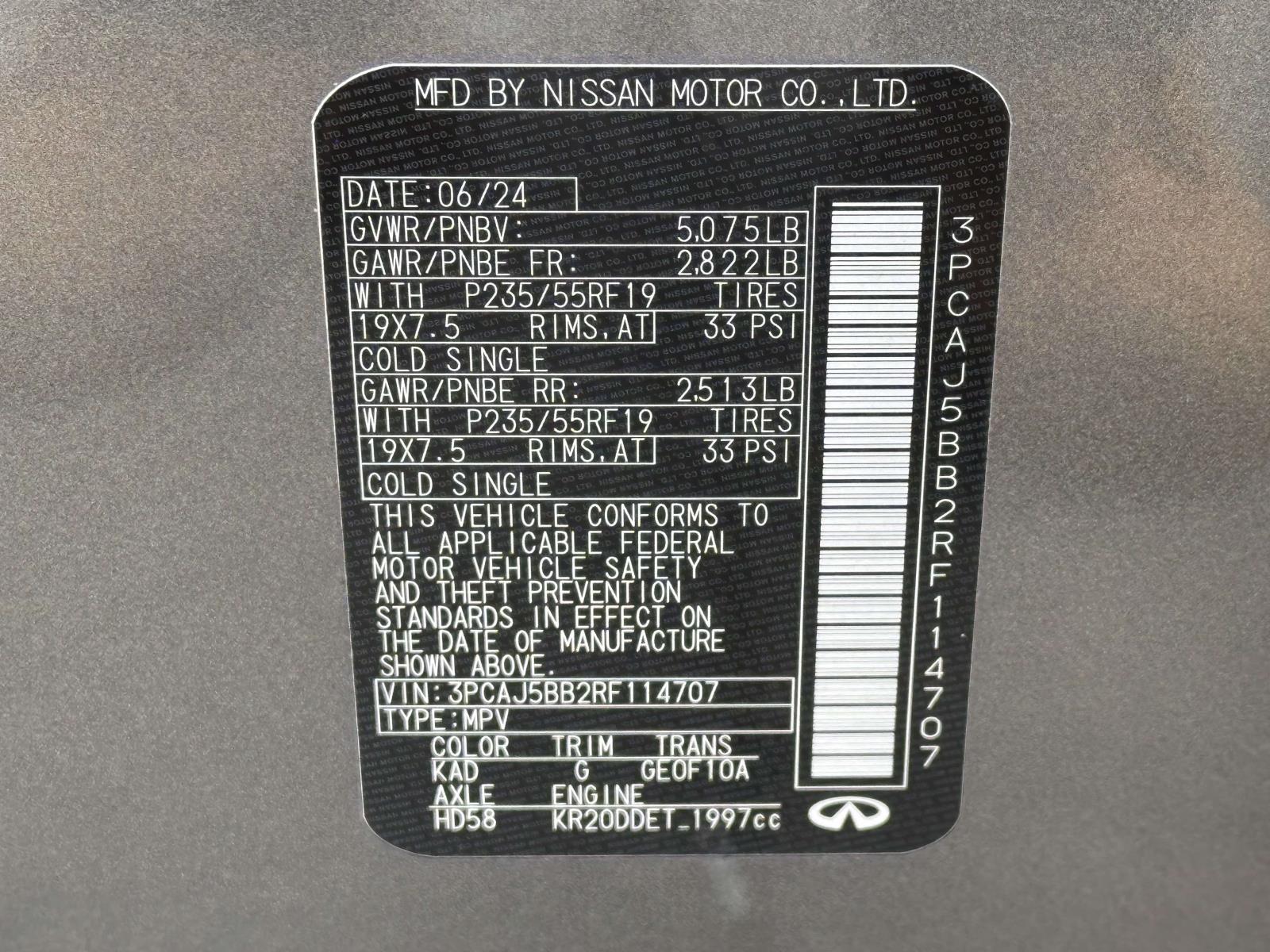 used 2024 INFINITI QX50 car, priced at $37,995