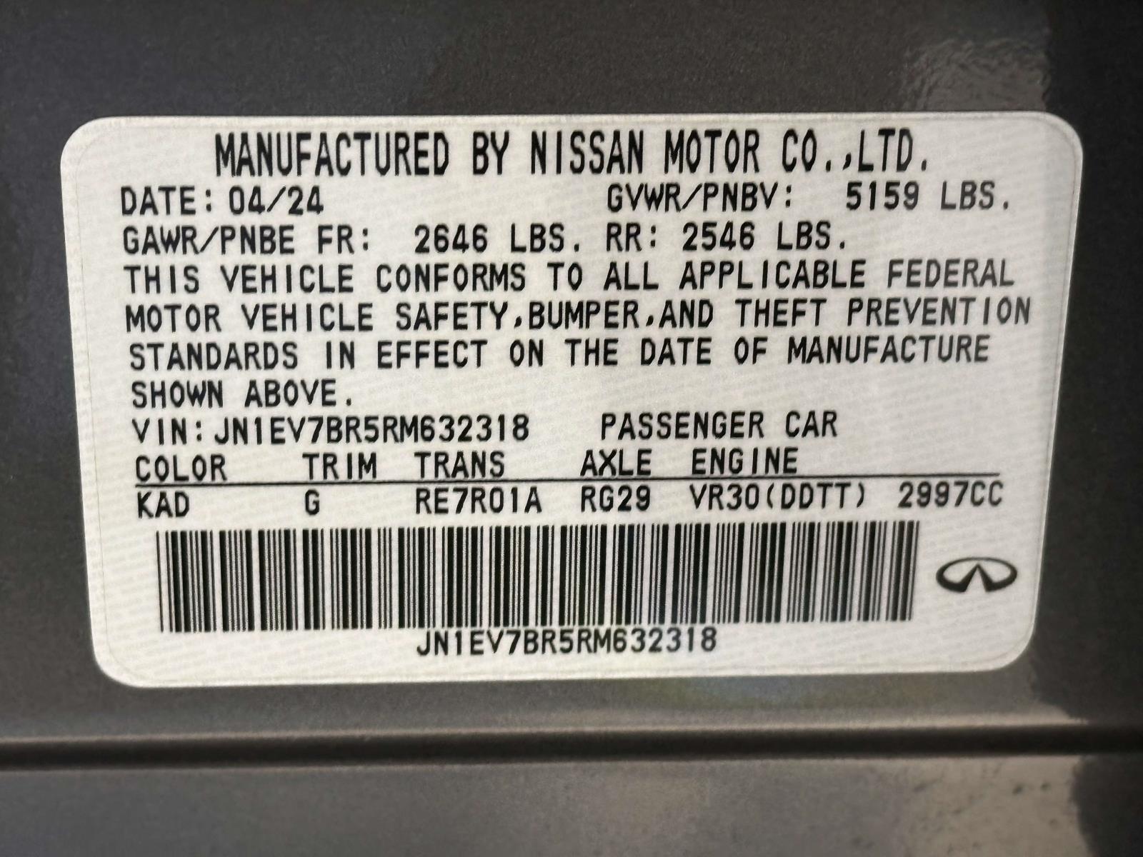 used 2024 INFINITI Q50 car, priced at $37,995