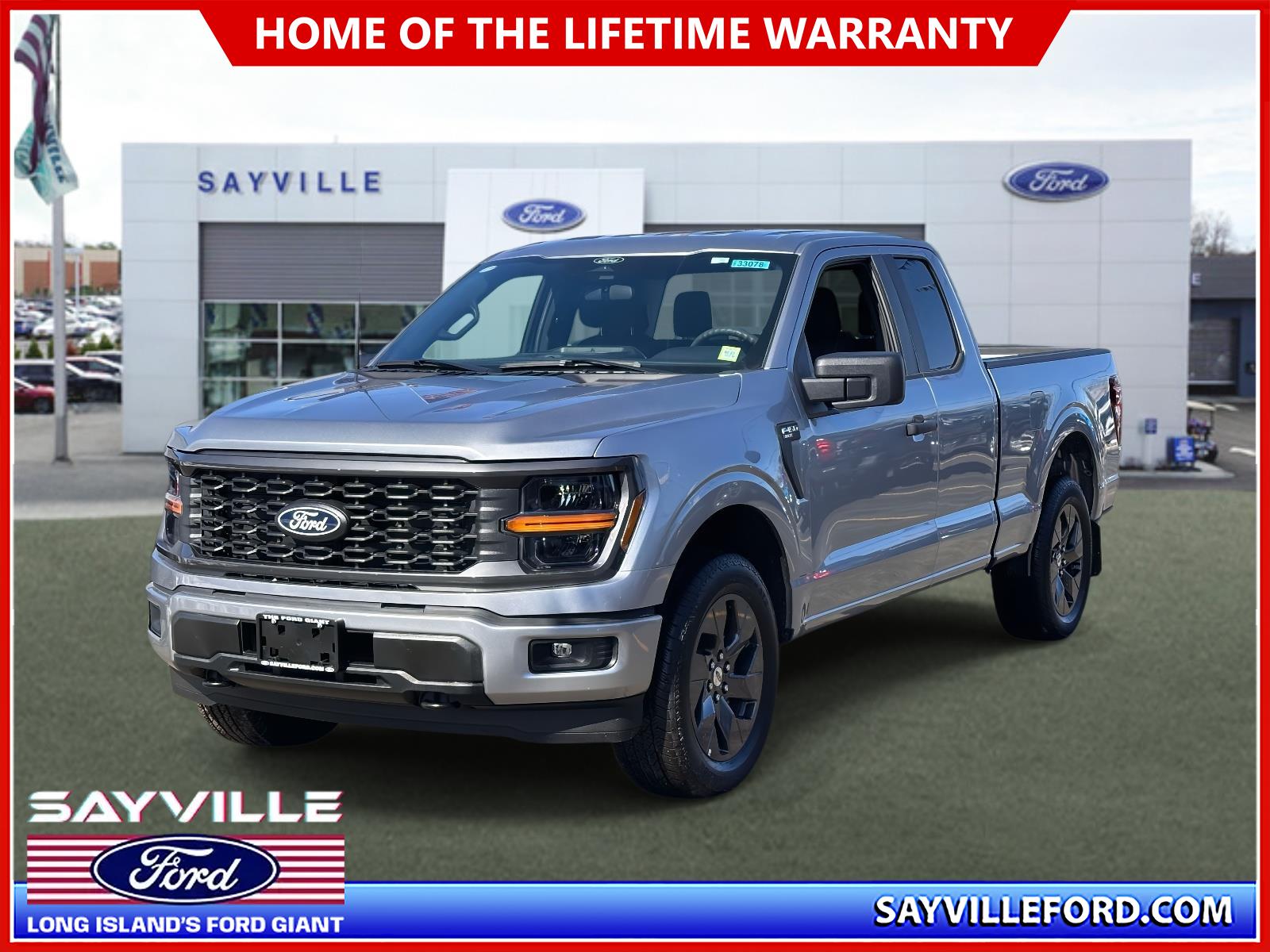Iconic Silver Metallic 2025 Ford F-150 STX SuperCab LB 4WD Pickup Truck Four-Wheel Drive Automatic
