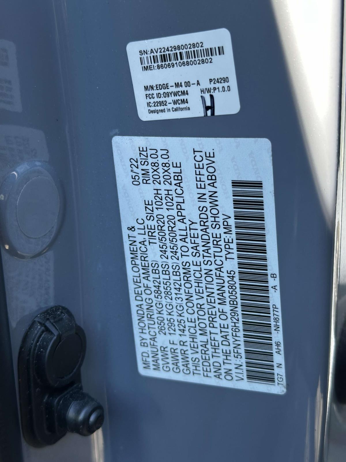 used 2022 Honda Pilot car, priced at $31,995