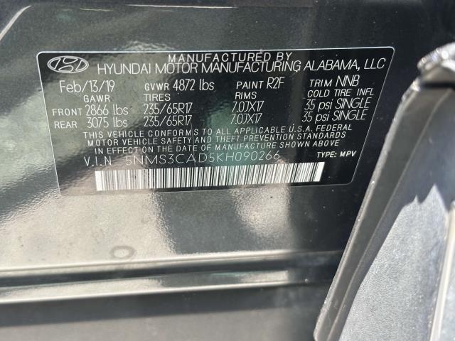 used 2019 Hyundai Santa Fe car, priced at $17,495