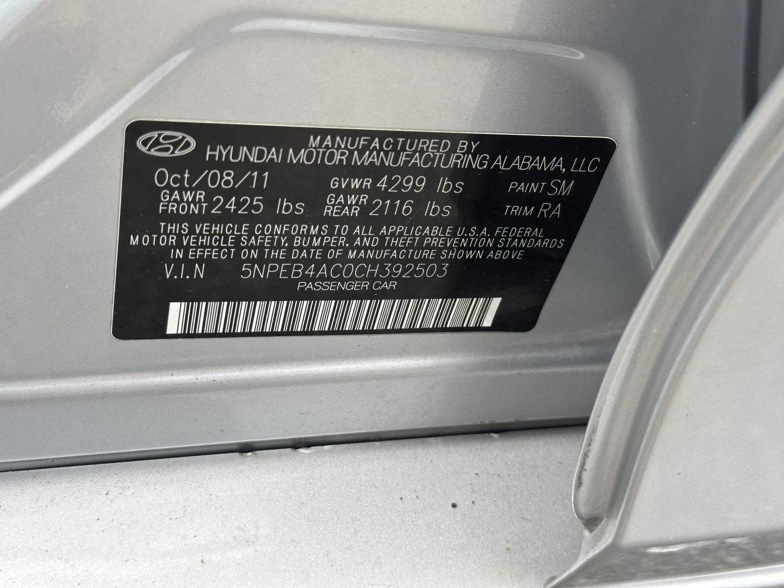 used 2012 Hyundai Sonata car, priced at $6,995