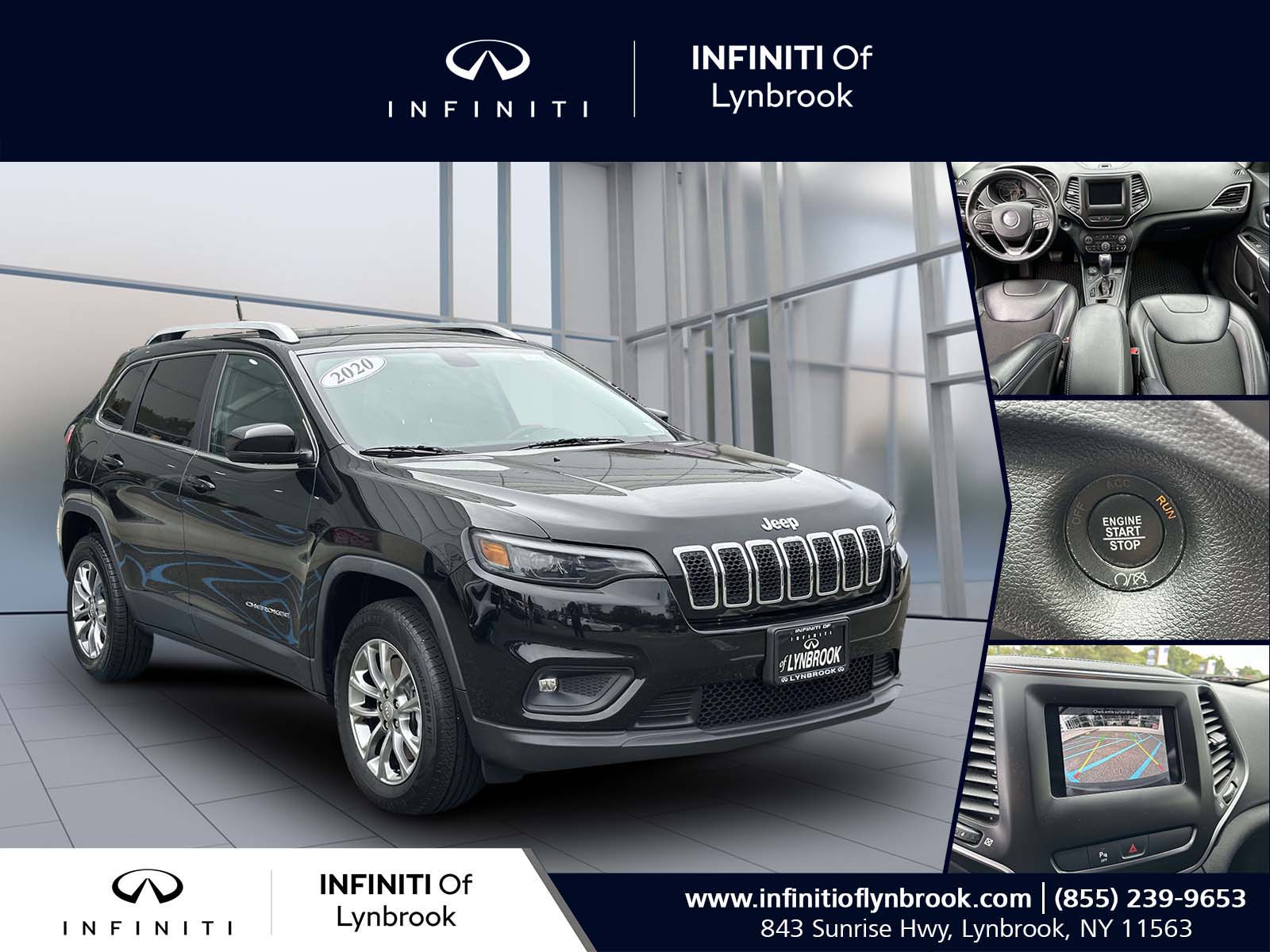 used 2020 Jeep Cherokee car, priced at $15,495