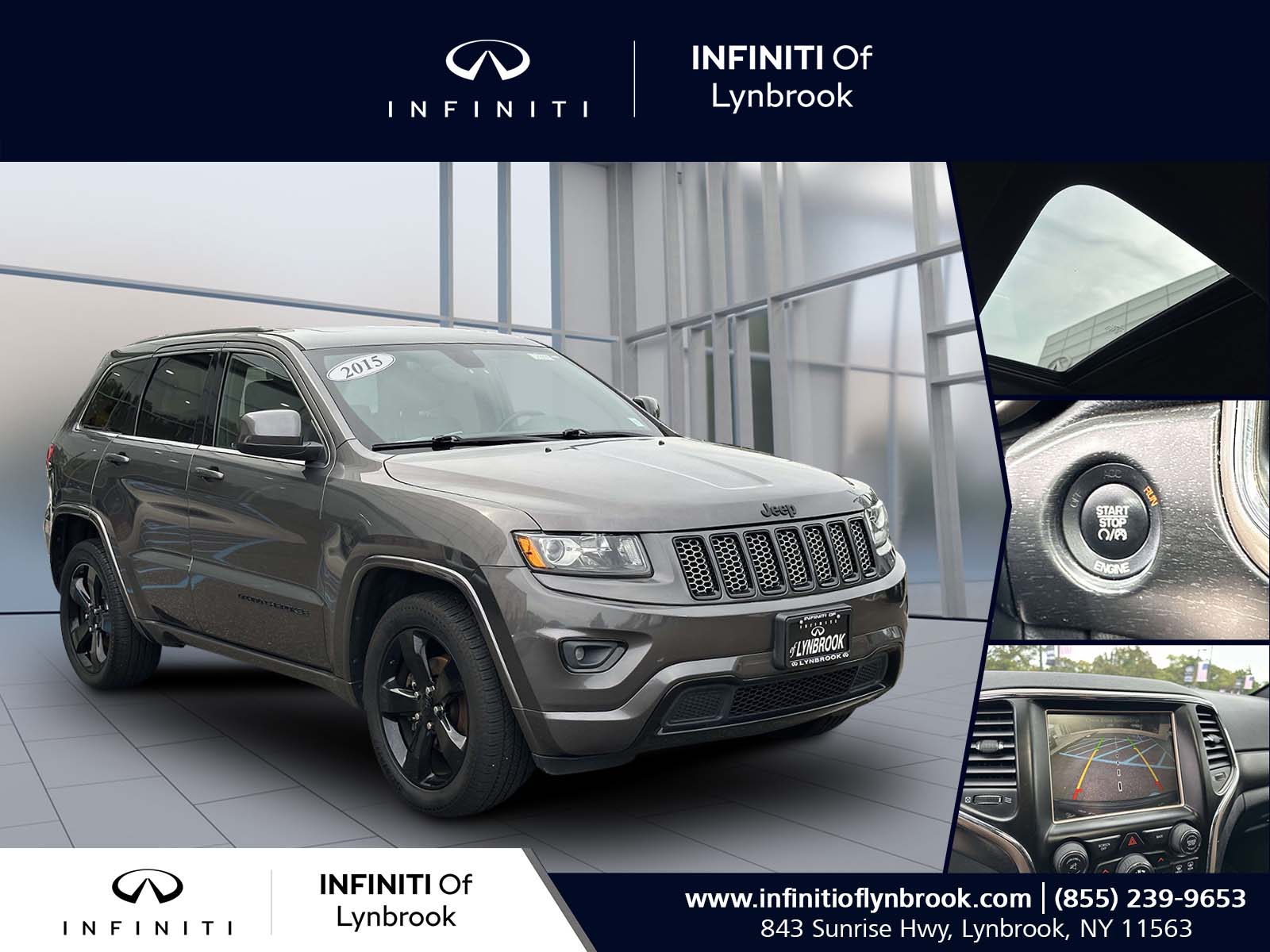 used 2015 Jeep Grand Cherokee car, priced at $13,998