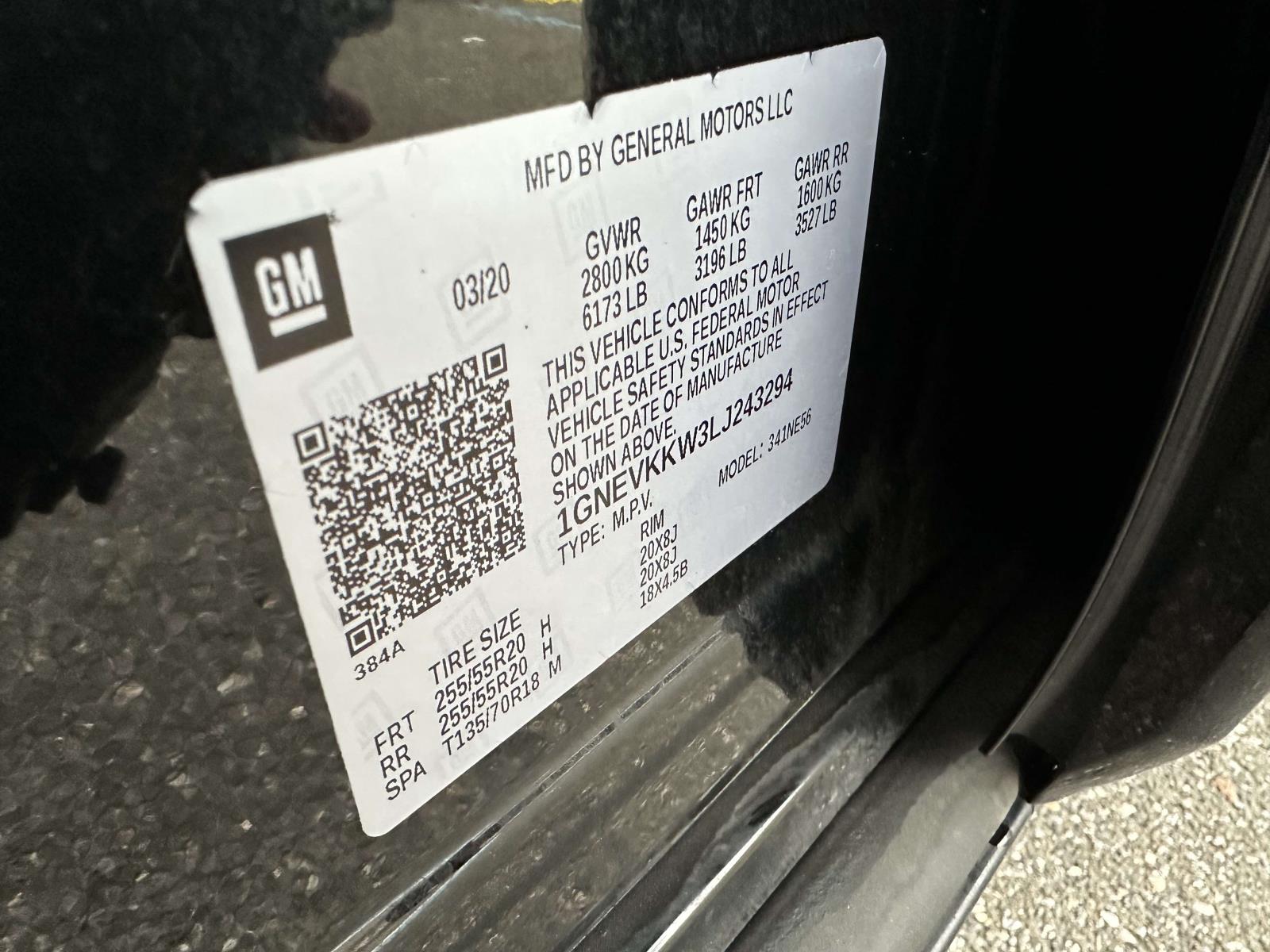 used 2020 Chevrolet Traverse car, priced at $25,430