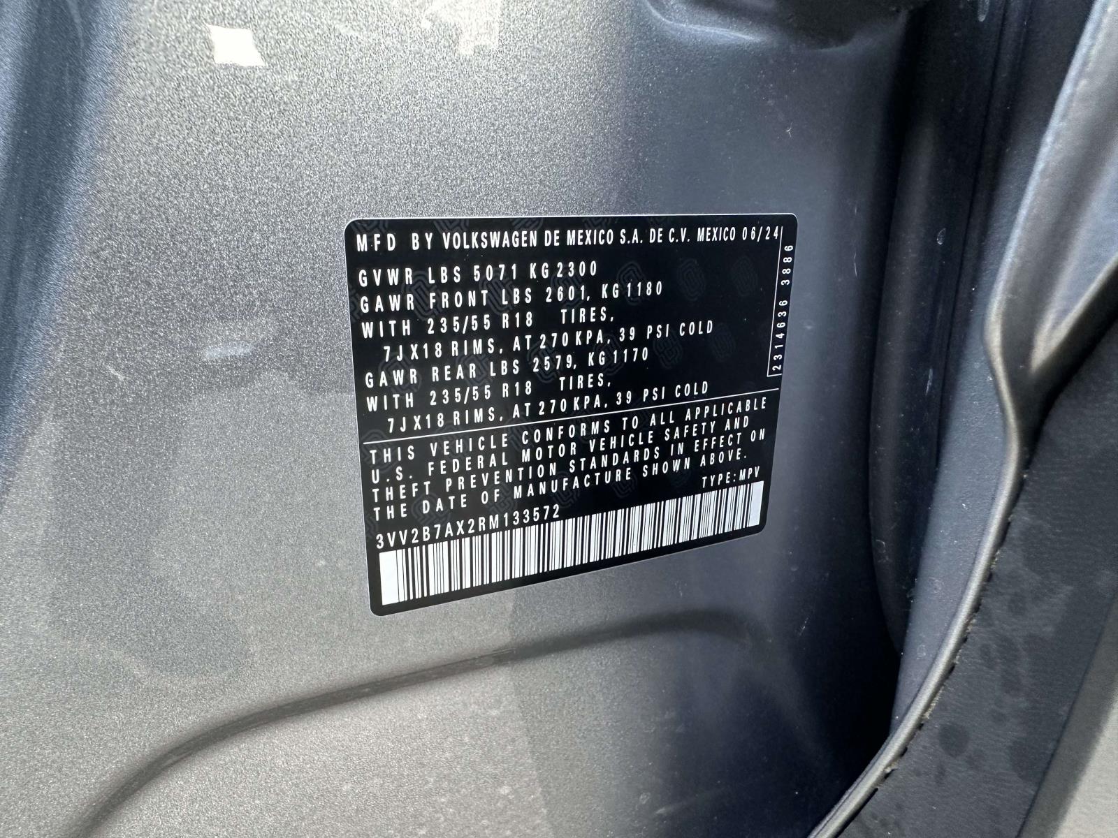 used 2024 Volkswagen Tiguan car, priced at $27,600