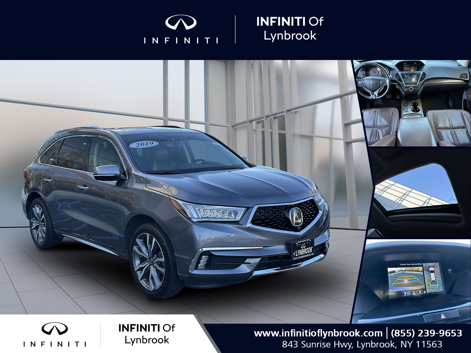 used 2019 Acura MDX car, priced at $25,674