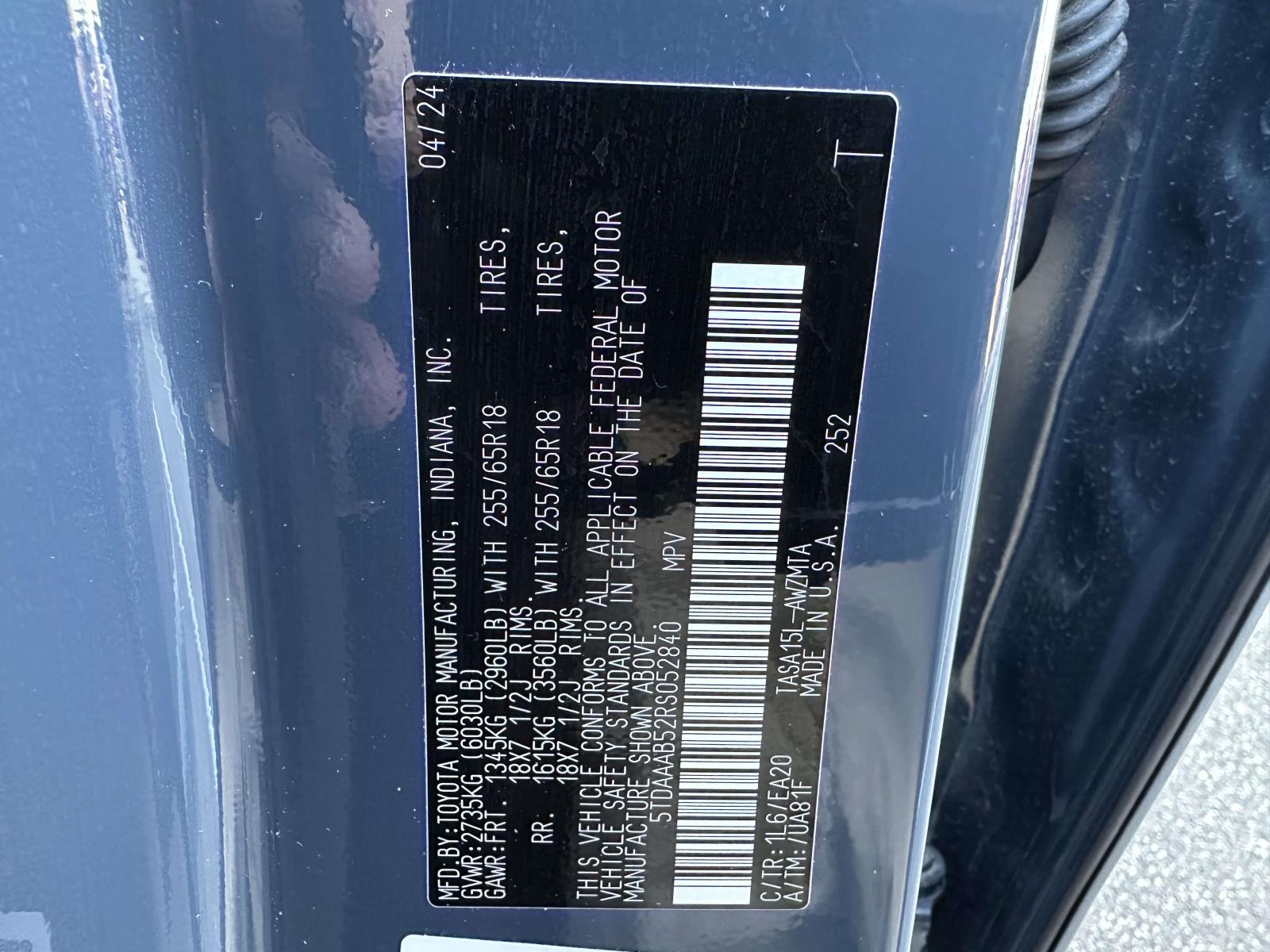 used 2024 Toyota Grand Highlander car, priced at $46,989