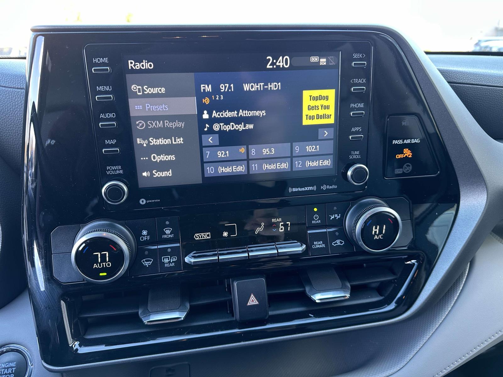 used 2022 Toyota Highlander car, priced at $35,755