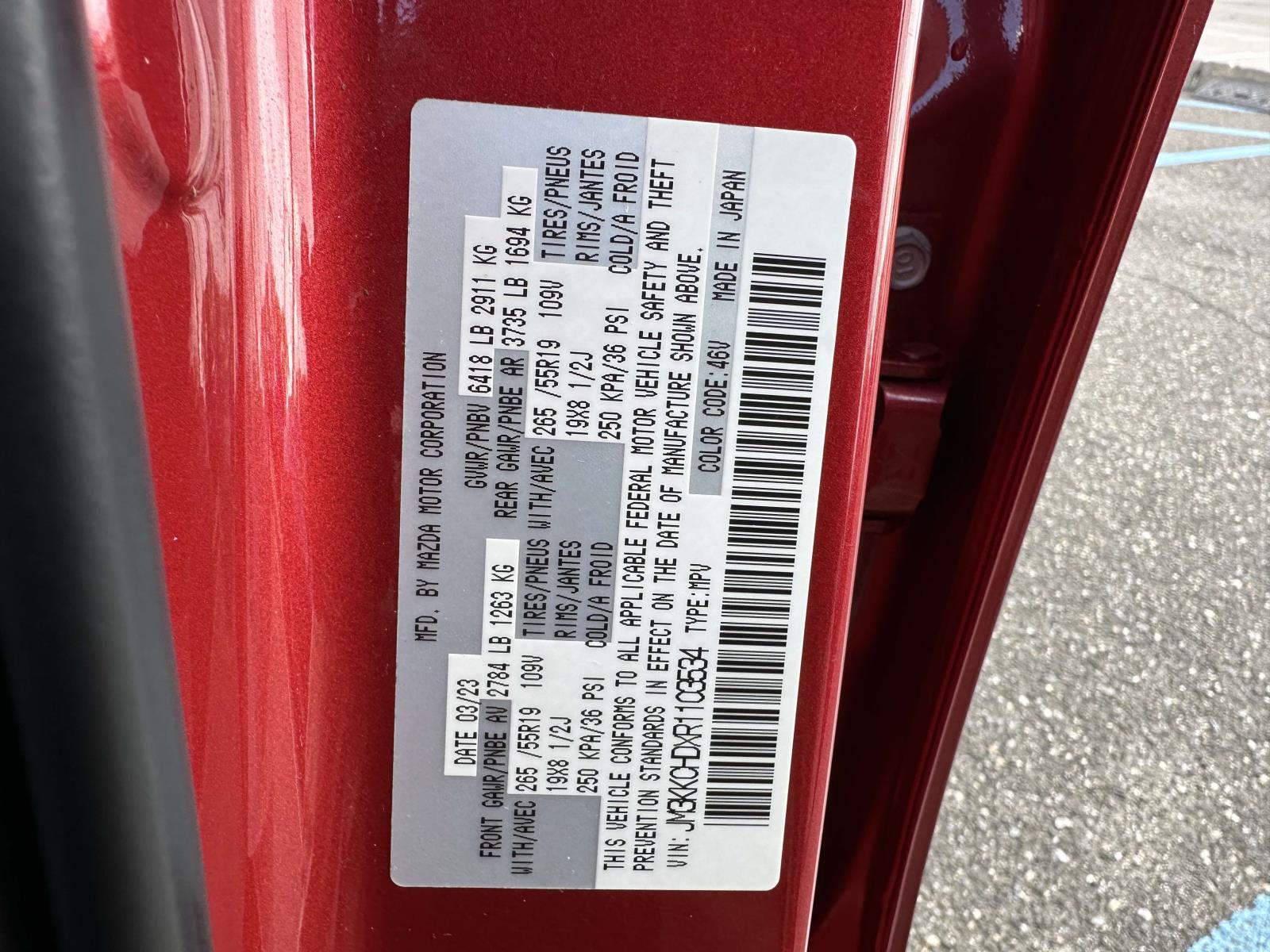 used 2024 Mazda CX-90 car, priced at $30,481