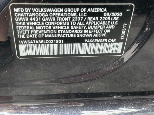 used 2020 Volkswagen Passat car, priced at $20,995