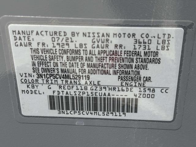 used 2021 Nissan Kicks car, priced at $19,995